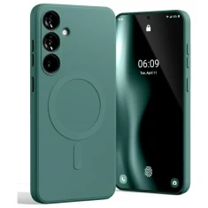 Чохол Mercury MagSafe Semi-Silicone для Samsung Galaxy S24 FE Green with MagSafe (8809972587609)