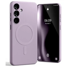 Чохол Mercury MagSafe Semi-Silicone для Samsung Galaxy S24 FE Lilac with MagSafe (8809972587616)
