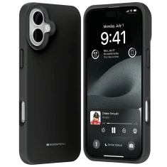 Чохол Mercury Pure Magsafe Silicone для iPhone 16 Plus Black with MagSafe (8809972603057)