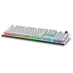 Клавіатура Dell Alienware Tri-Mode AW920K бездротова ігрова RGB LED US розкладка Cherry MX Red Bluetooth Lunar Light (884116448686)