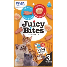 Ласощі для котів INABA Ciao Juicy Bites з рибою та молюсками 3 шт x 11,3 г (8859387701695)