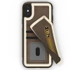 Чохол Zizo Nebula Wallet для iPhone X Dark Brown/Brown зі скла 9H (NEB-IPH8-DBBR)