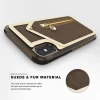 Чохол Zizo Nebula Wallet для iPhone X Dark Brown/Brown зі скла 9H (NEB-IPH8-DBBR)