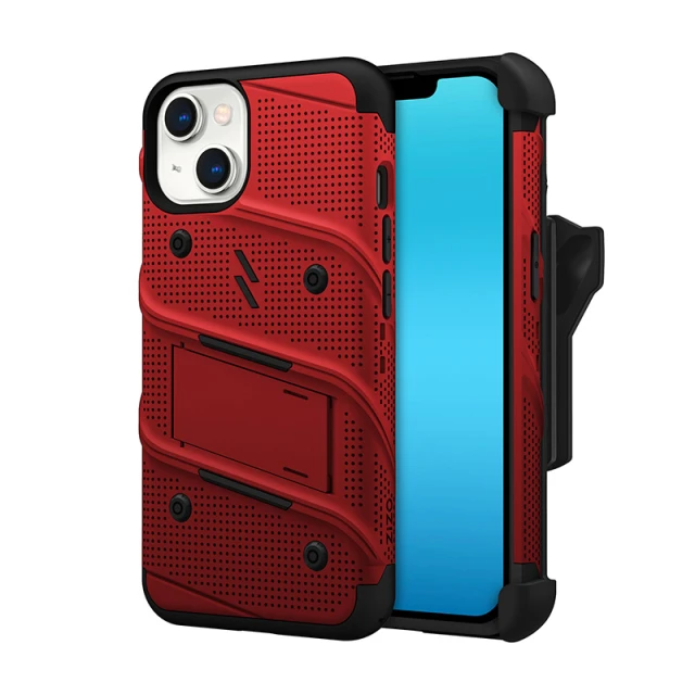 Чохол Zizo Bolt Series для iPhone 14 Red (BOLT-IPH14-RDBK)