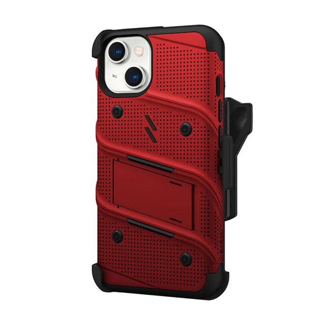 Чохол Zizo Bolt Series для iPhone 14 Red (BOLT-IPH14-RDBK)