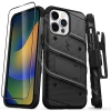 Чехол Zizo Bolt для iPhone 14 Pro Max со стеклом 9H Black (BOLT-IPH14PROMAX-BKBK)