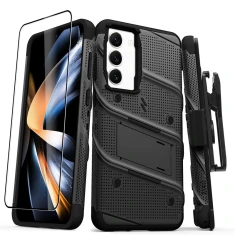 Чохол Zizo Bolt Series для Samsung Galaxy S23 Plus Black з захисним склом 9H та підставкою (BOLT-SAMGS23P-BKBK)