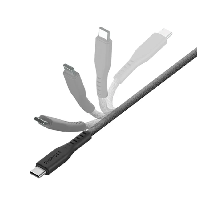 Кабель Energea Flow USB-C к Lightning C94 MFI 1.5m Black 60W 3A PD Fast Charge (CBL-FLCL-BLK150M)