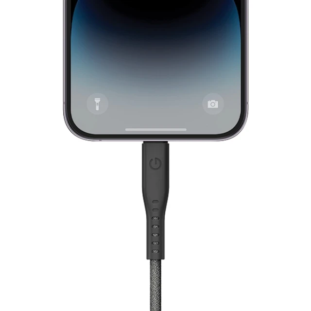 Кабель Energea Flow USB-C к Lightning C94 MFI 1.5m Black 60W 3A PD Fast Charge (CBL-FLCL-BLK150M)