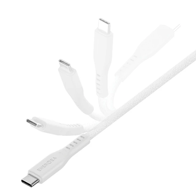 Кабель Energea Flow USB-C до Lightning C94 MFI 1.5m White 60W 3A PD Fast Charge (CBL-FLCL-WHT150M)