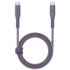 Кабель Energea Flow USB-C до USB-C 1.5m Purple 240W 5A PD Fast Charge (CBL-FLCC-PUR150M)