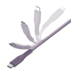 Кабель Energea Flow USB-C до USB-C 1.5m Purple 240W 5A PD Fast Charge (CBL-FLCC-PUR150M)