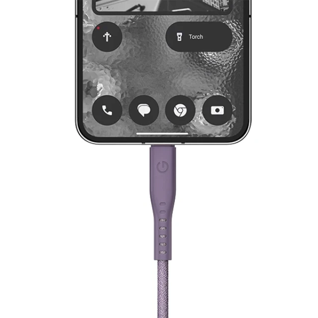 Кабель Energea Flow USB-C до USB-C 1.5m Purple 240W 5A PD Fast Charge (CBL-FLCC-PUR150M)