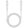Кабель Energea Flow USB-C - USB-C 1.5m White 240W 5A PD Fast Charge (CBL-FLCC-WHT150M)