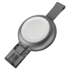 Зарядний пристрій Energea WatchPod 3 компактний індукційний для Apple Watch 5W USB-C Fast Charging Grey (WATCHPOD-3-GUN)