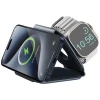Бездротова зарядка Energea Bazic GoMag Trio Plus 3в1 15W Fast Charging Navy (GM-TRIOPLUS-BLU)