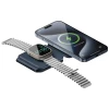 Бездротова зарядка Energea Bazic GoMag Trio Plus 3в1 15W Fast Charging Navy (GM-TRIOPLUS-BLU)