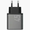 Мережевий зарядний пристрій Energea Ampcharge GaN45 2xUSB-C PD/PPS/QC3.0 45W Grey (CHR-AC2C-GAN45EU)