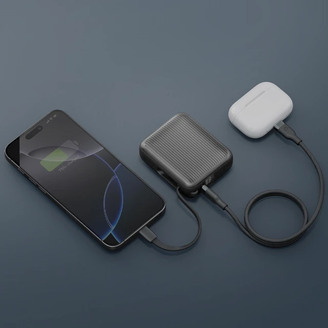 Зовнішній акумулятор Energea Integra Mini 35 10000mAh USB-C PD35W Grey (INT-MINI35-GUN)