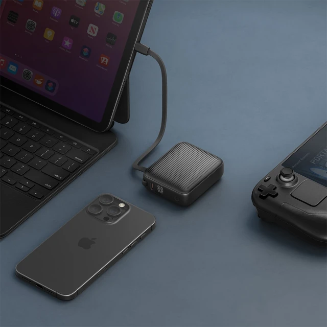 Зовнішній акумулятор Energea Integra Mini 35 10000mAh USB-C PD35W Grey (INT-MINI35-GUN)