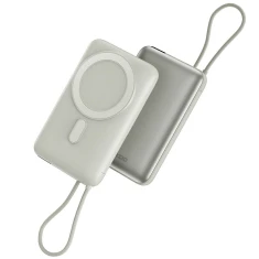 PowerBank Energea Bazic Fusion Mag 10000mAh з кабелем USB-C Grey (FUS-MAG10K-PEB)
