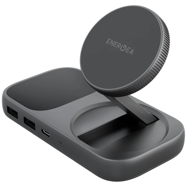Док-станція Energea WiDock Plus 7в1 USB-C 3.1 з Qi2 Gunmetal (WIDOCK-PLU71-GUN)