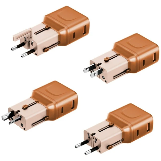 Зарядний пристрій Energea TravelGo Adapter 35W USB-A/USB-C Orange (TGA-35-ORG)