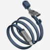 Кабель Energea Sheath Travel 2в1 USB-C до USB-C/USB-A 480Mbps 60W 1.2m Blue (CBL-SHTHTRV-BLU120)