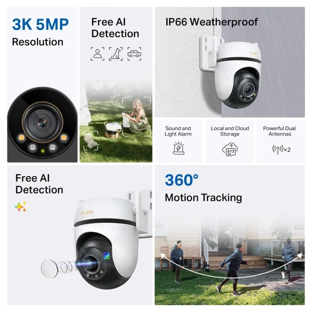 IP-камера зовнішня TP-Link Tapo C530WS 3K 5MP (8885020624984)