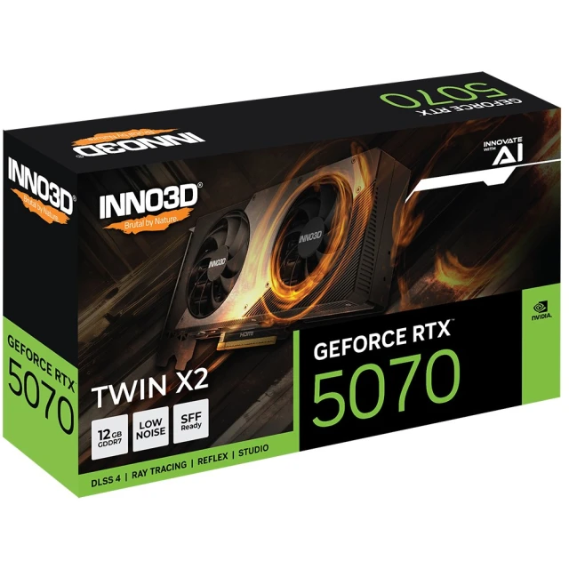 Відеокарта INNO3D GeForce RTX 5070 Twin X2 12GB (8886307700346)