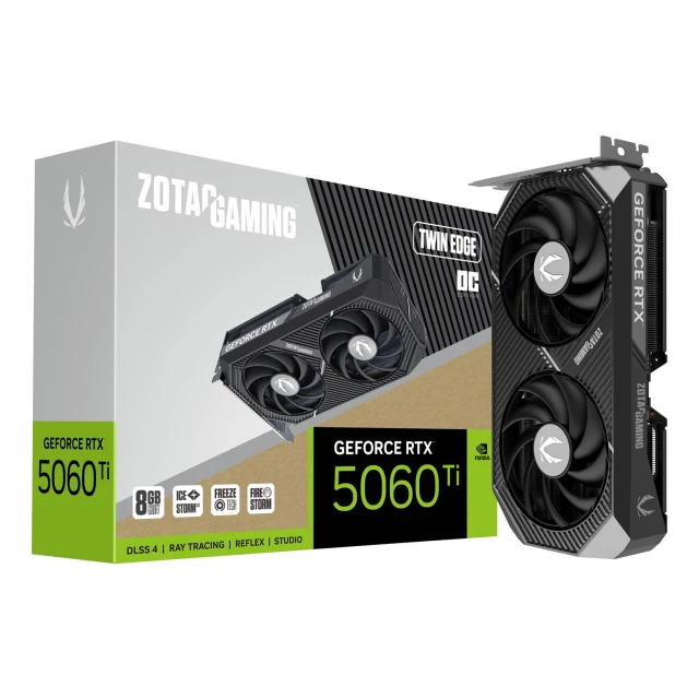Відеокарта ZOTAC GAMING GeForce RTX 5060 Ti Twin Edge OC 8GB (8886307700643)