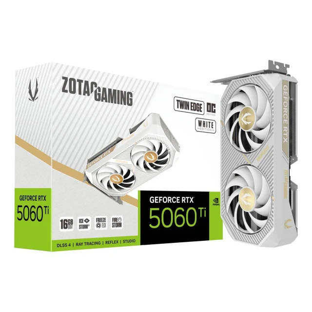 Відеокарта ZOTAC GAMING GeForce RTX 5060 Ti Twin Edge OC White (8886307701497)