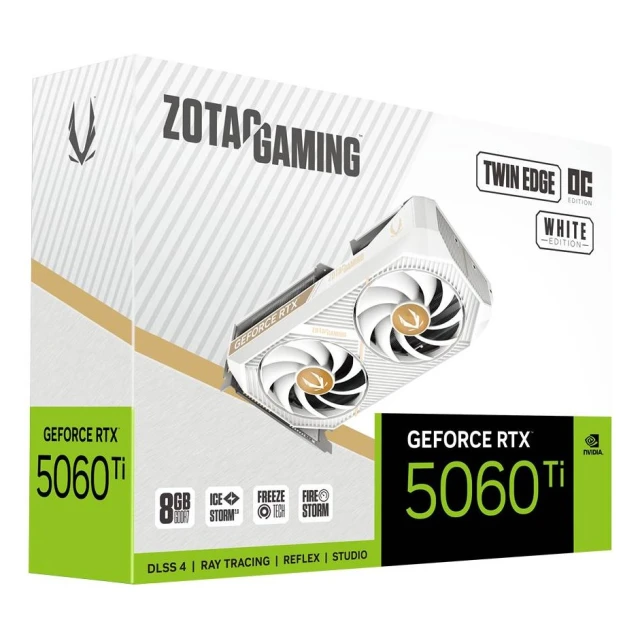Відеокарта ZOTAC GAMING GeForce RTX 5060 Ti Twin Edge OC 8GB White (8886307701503)