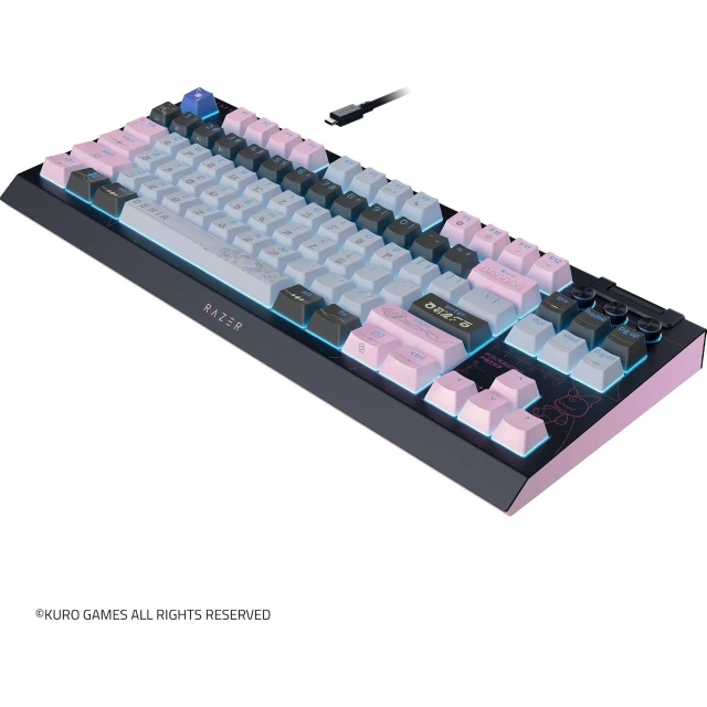 Клавіатура Razer BlackWidow V4 Tenkeyless HyperSpeed ігрова бездротова US розкладка Orange Wuthering Waves (8886419360353)