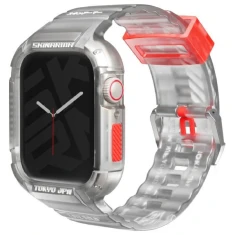 Ремінець + Чохол Skinarma Saido 2in1 для Apple Watch Series 9/8/7/6/5/4/SE 45 mm | 44 mm Clear (SK-WS-SAIDO-CLR45)
