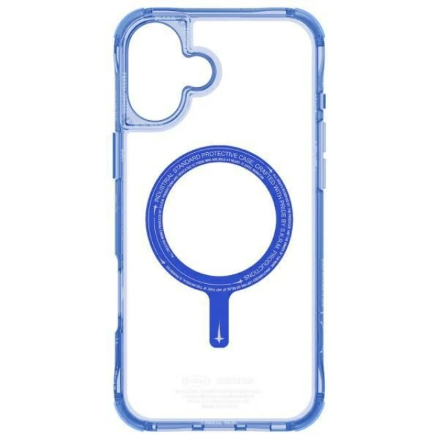 Чохол Skinarma Saido для iPhone 16 Blue with MagSafe (SK-2024IP61-SDOMS-BLU)