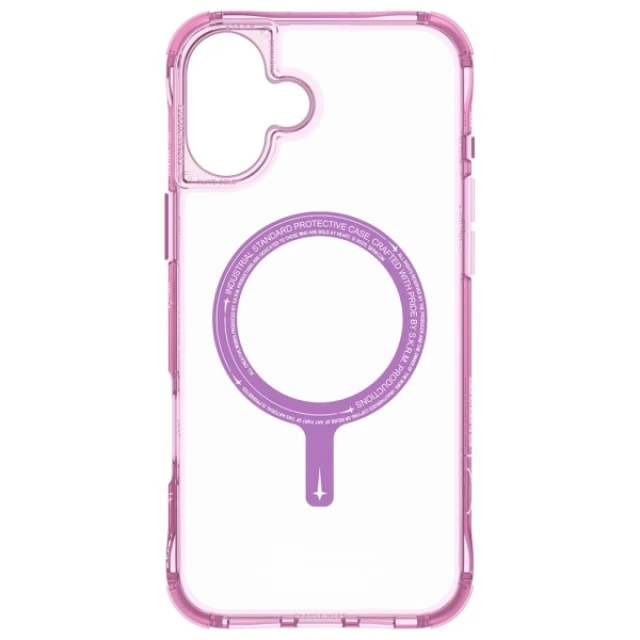 Чохол Skinarma Saido для iPhone 16 Pink with MagSafe (SK-2024IP61-SDOMS-PNK)