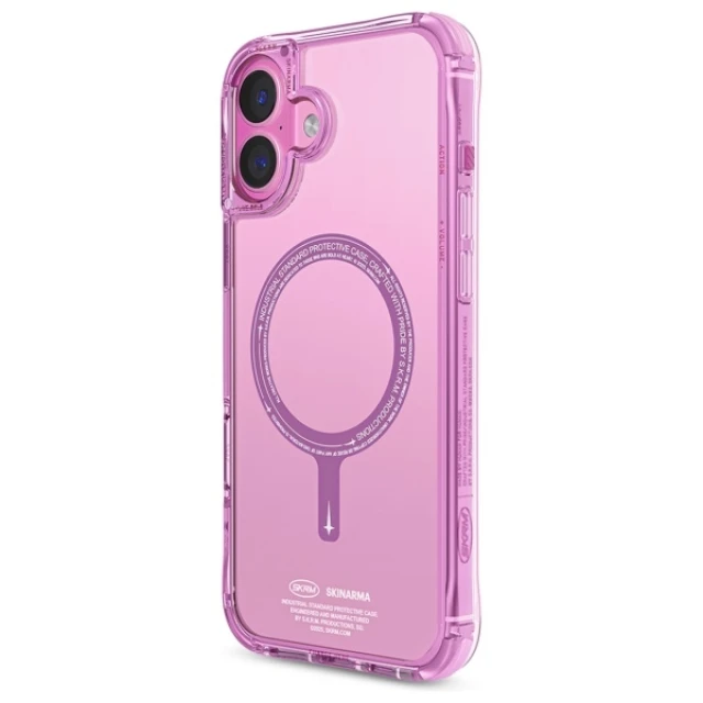 Чохол Skinarma Saido для iPhone 16 Plus Pink with MagSafe (SK-2024IP67-SDOMS-PNK)