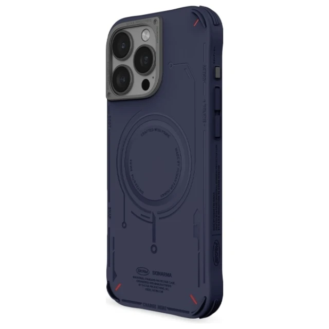 Чохол Skinarma Mecha для iPhone 16 Pro Navy with MagSafe (SK-2024IPP63-MECHA-BLU)