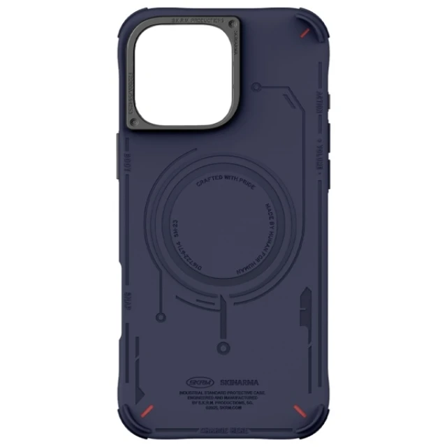 Чохол Skinarma Mecha для iPhone 16 Pro Navy with MagSafe (SK-2024IPP63-MECHA-BLU)