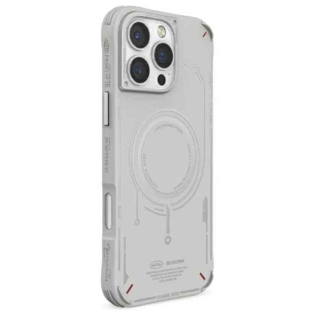 Чехол Skinarma Mecha для iPhone 16 Pro Light Grey with MagSafe (SK-2024IPP63-MECHA-LGRY)