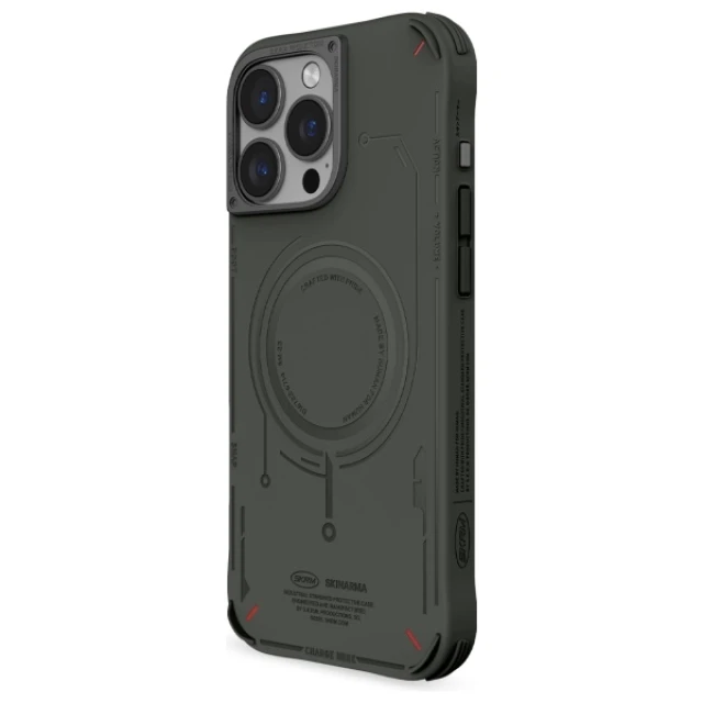 Чехол Skinarma Mecha для iPhone 16 Pro Max Olive with MagSafe (SK-2024IPP69-MECHA-GRN)