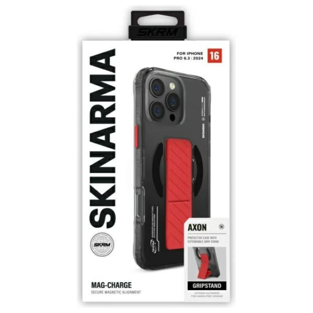 Чохол Skinarma Axon для iPhone 16 Pro Black with MagSafe (SK-2024IPP63-AXON-BLK)
