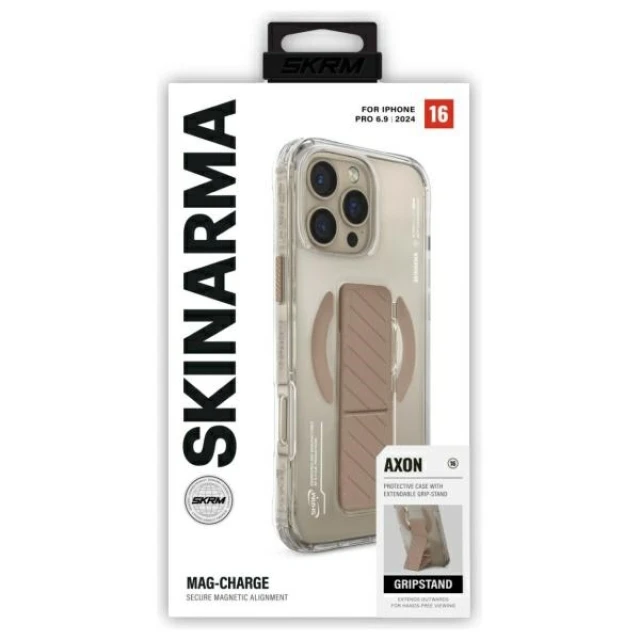Чохол Skinarma Axon для iPhone 16 Pro Max Champagne with MagSafe (SK-2024IPP69-AXON-GLD)
