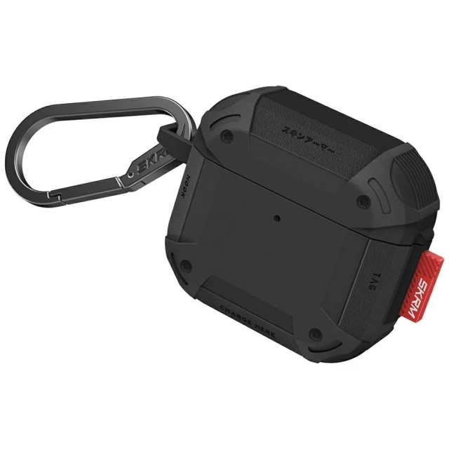 Чохол для навушників Skinarma Mecha CE для AirPods 4 Black (SK-AP4MECCE-BLK)