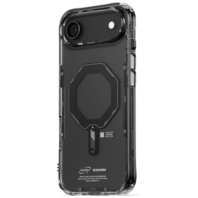 Чохол Skinarma Saido для iPhone Air Black with MagSafe (SK-2025IP6.6-SDOMS-BLK)