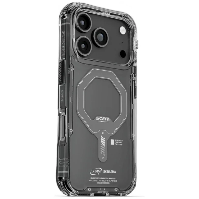 Чохол Skinarma Saido для iPhone 17 Pro Magnetic Charging Graphite with MagSafe (SK-2025IPP6.3-SDOMS-GRA)