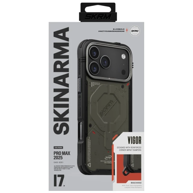 Чохол Skinarma Vigor для iPhone 17 Pro Max Green with MagSafe (SK-2025IPP6.9-VGR-FOR)