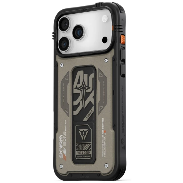 Чохол Skinarma Aegis для iPhone 17 Pro Max Gray with MagSafe (SK-2025IPP6.9-AEGIS-GRY)