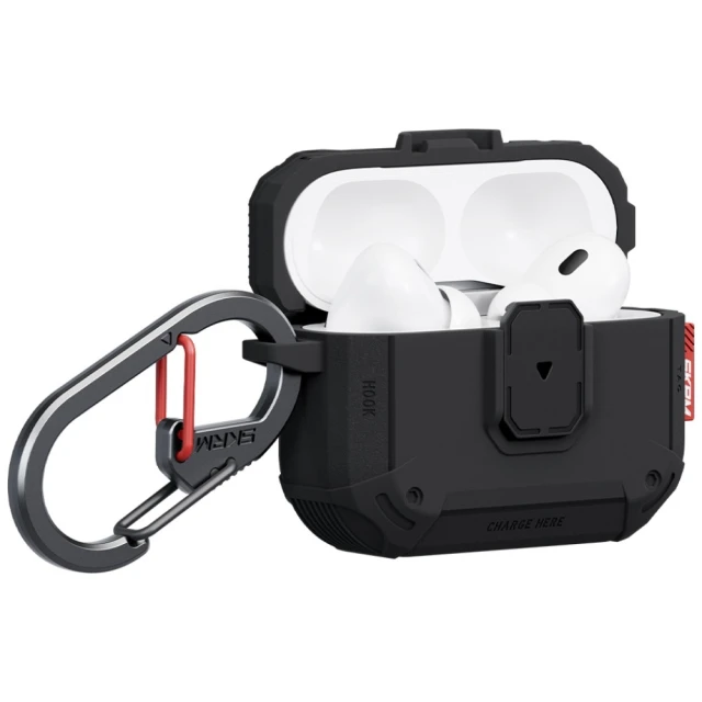 Чохол для навушників Skinarma Mecha LE для AirPods Pro 3 Black (SK-APP3MECLE-BLACK)